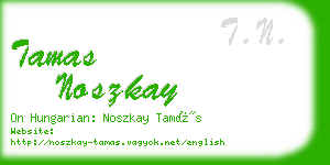 tamas noszkay business card